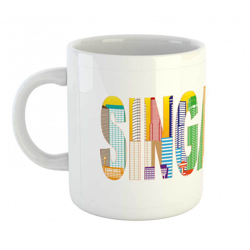 Vibrant Lettering Design Mug