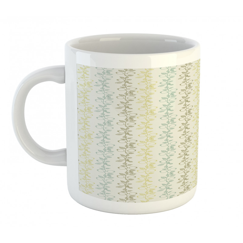 Vertical Berry Branch Mug