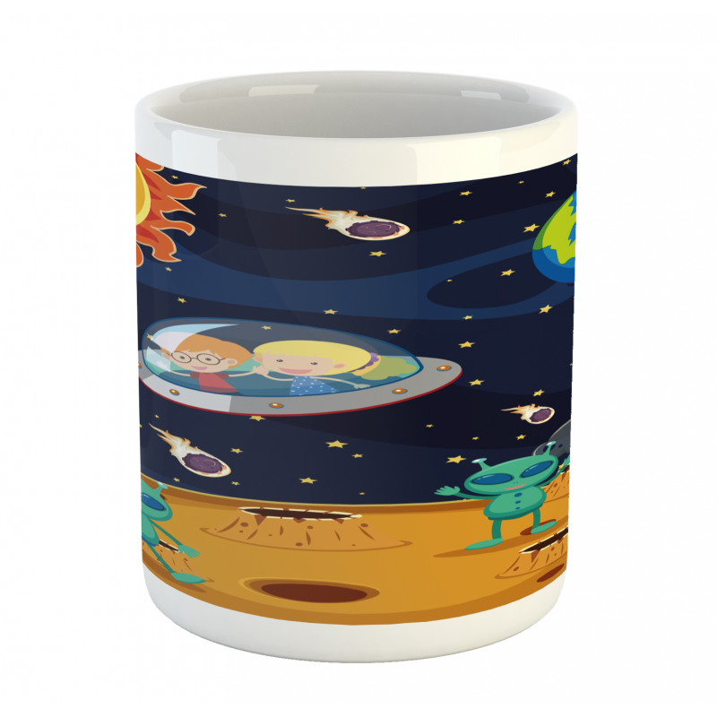 Children Space Travel Galaxy Mug