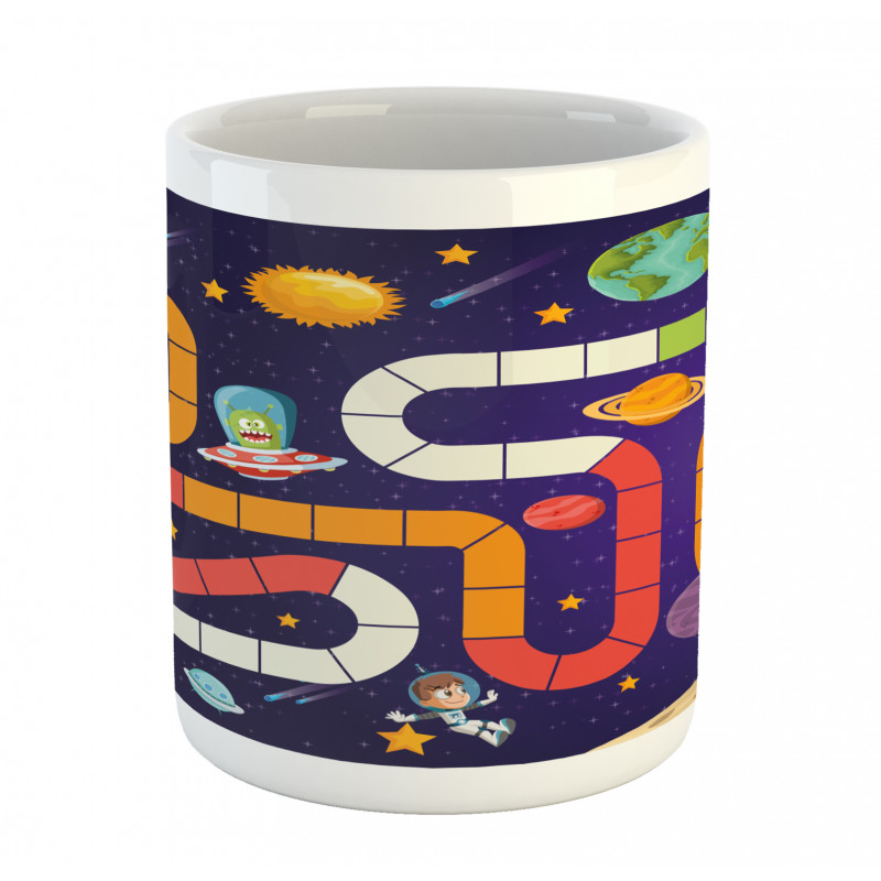 Cartoon Style Children Flying Mug