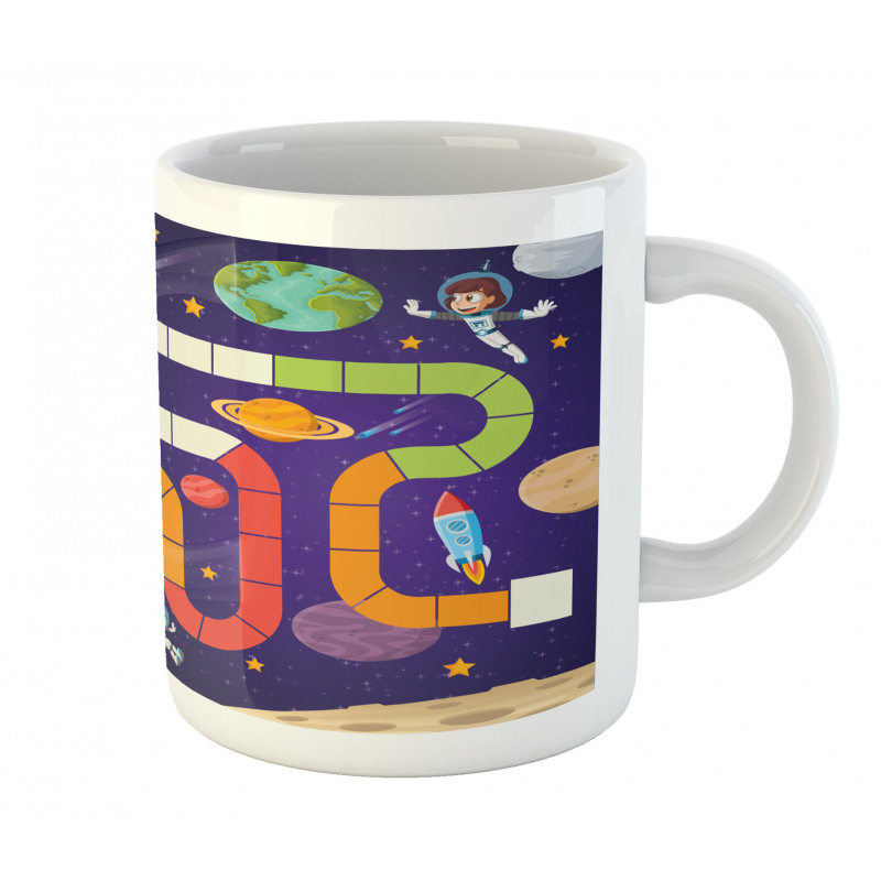 Cartoon Style Children Flying Mug