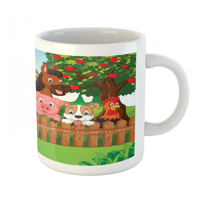 Farm Animals Mascots Mug