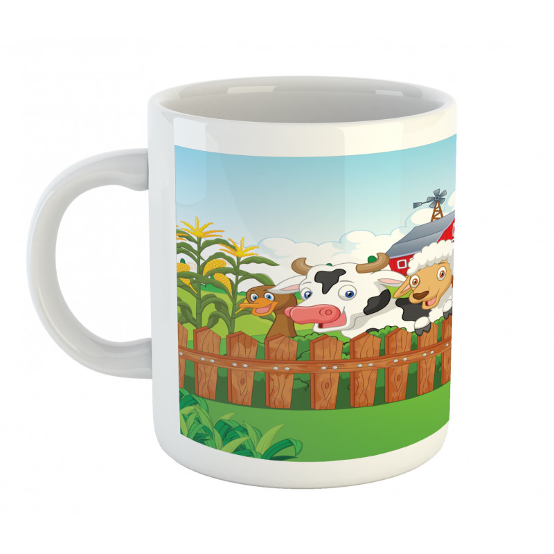 Farm Animals Mascots Mug