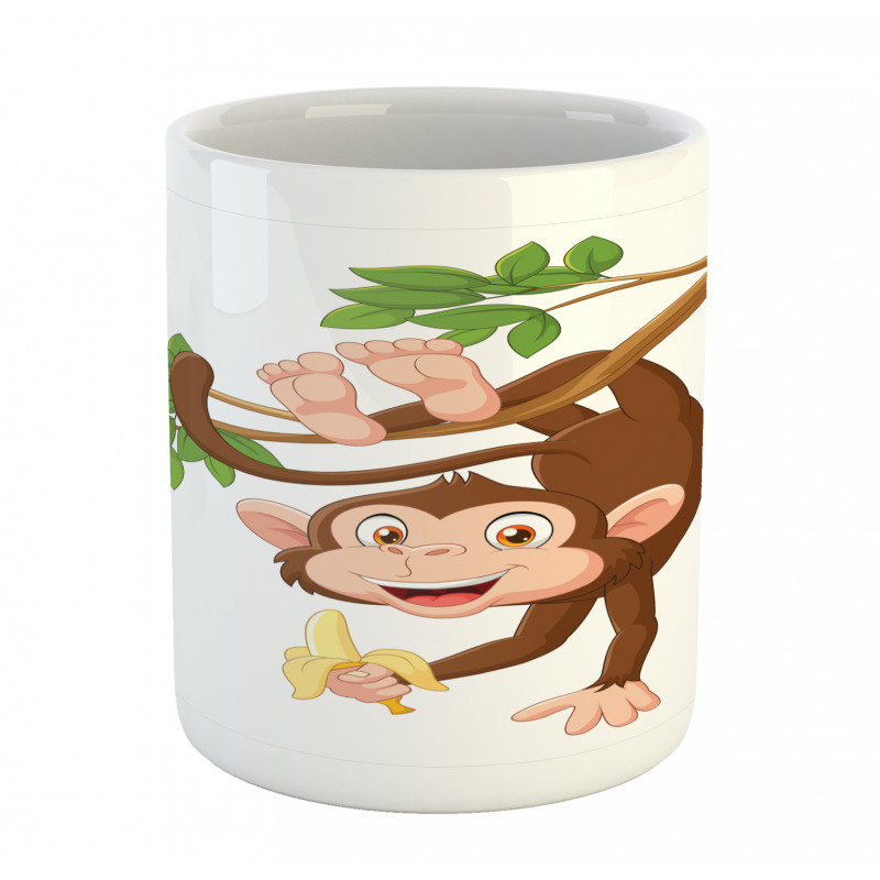 Monkey with Banana Tree Mug