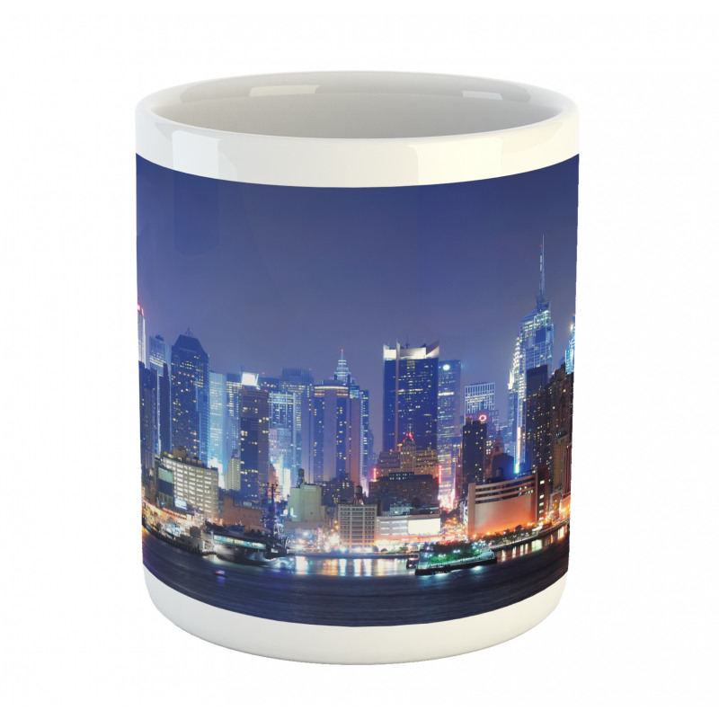 River and Skyline Photo Mug