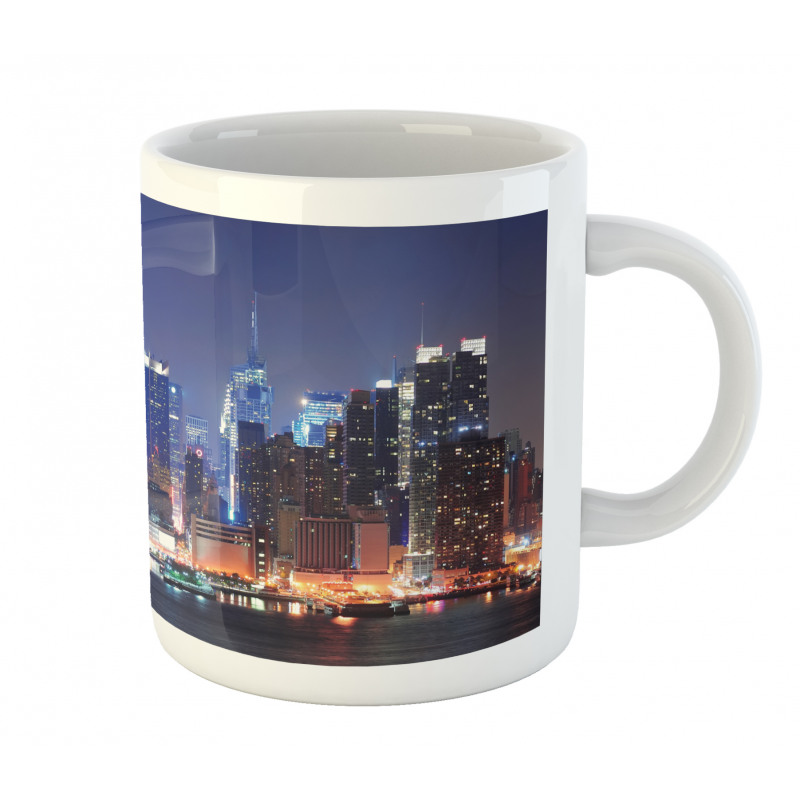 River and Skyline Photo Mug