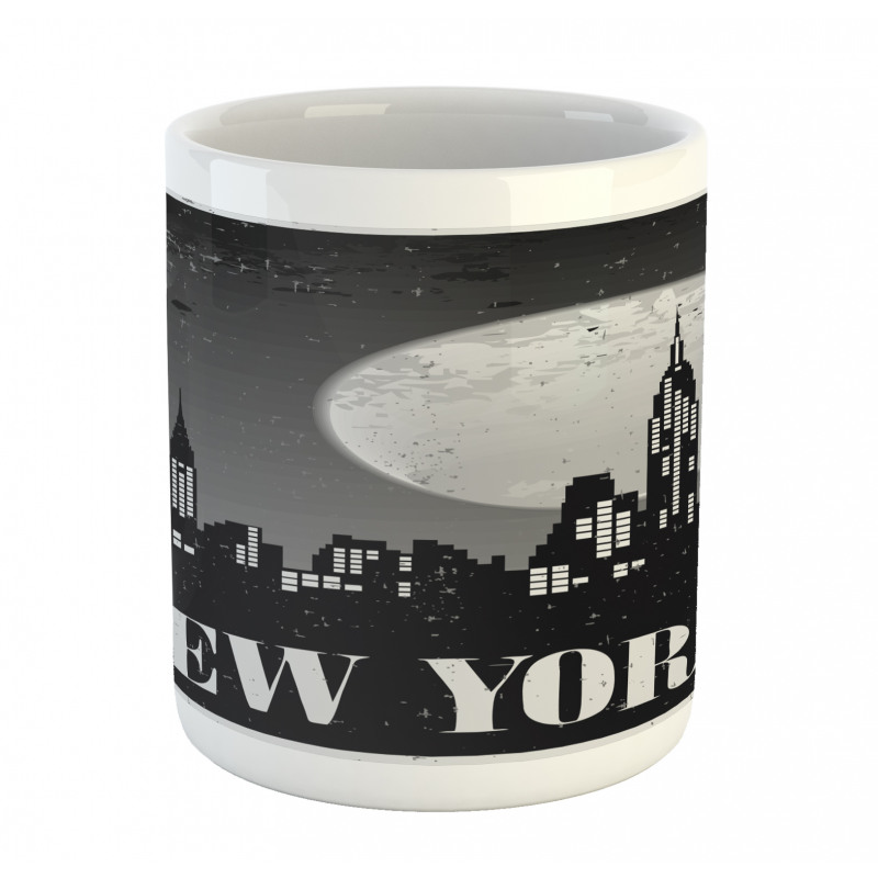 Grunge Nighttime City Mug