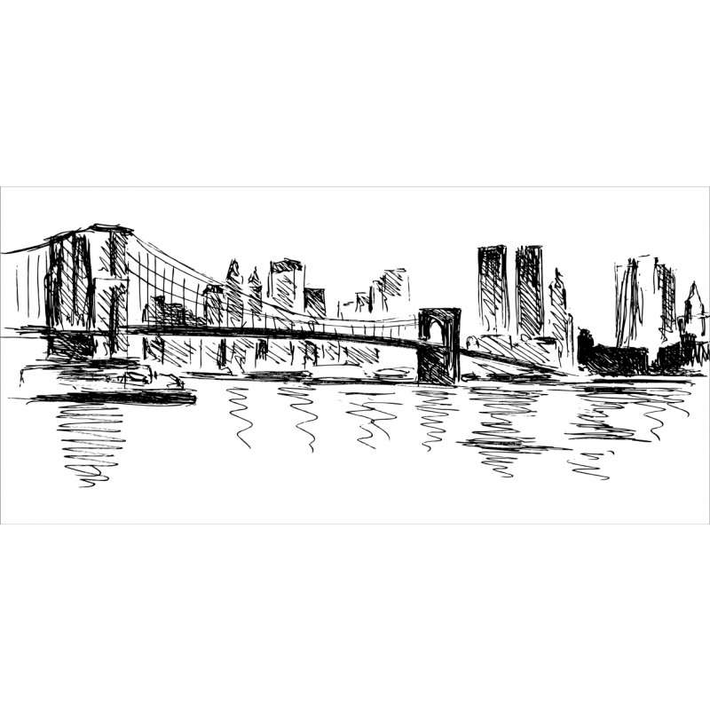 Buildings Bridge River Mug