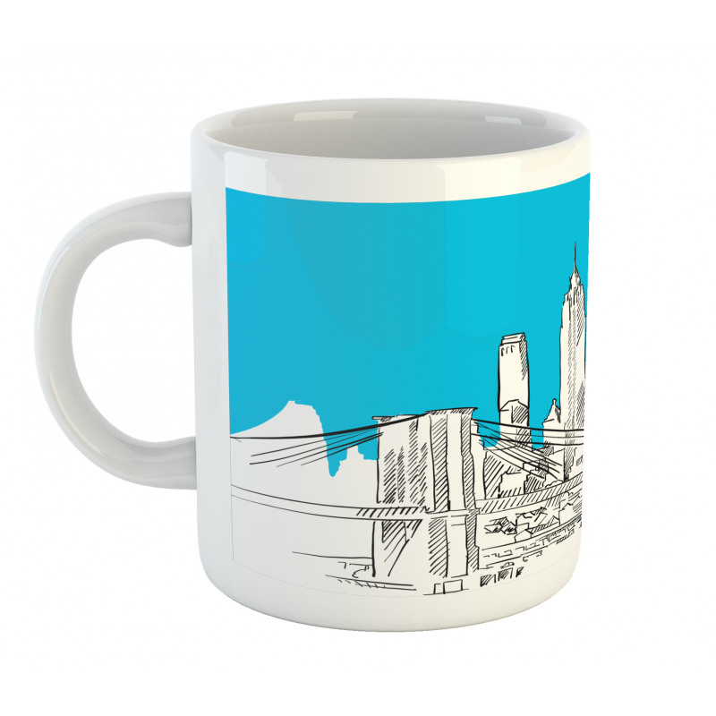 Pencil Drawn Brooklyn Mug