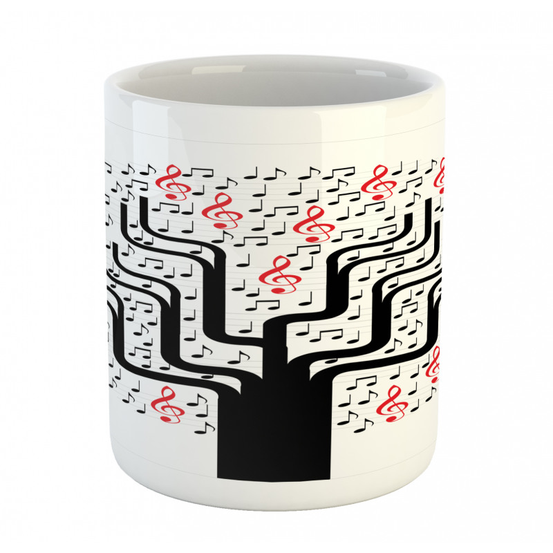 Round Geometric Tree Mug