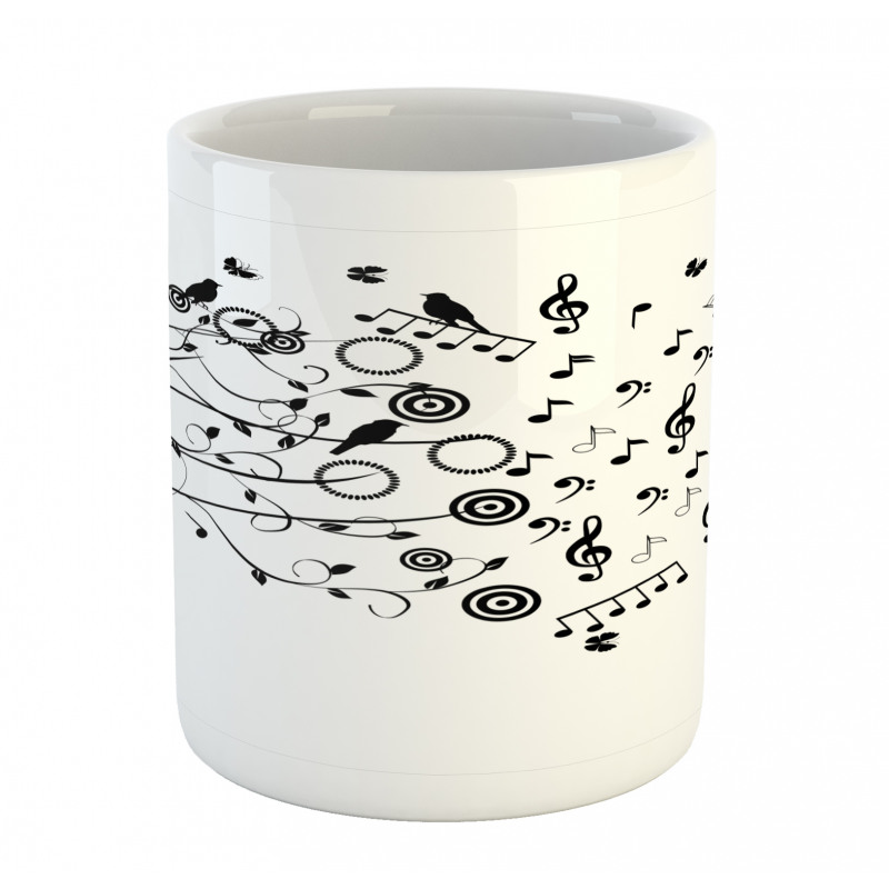 Flowing Motifs Birds Mug