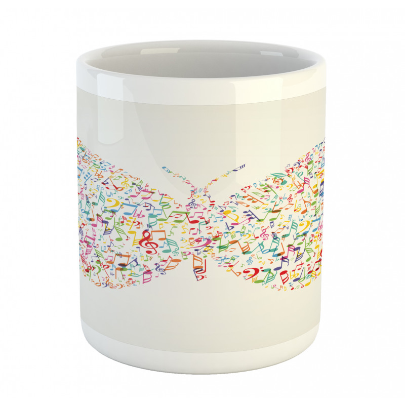 Butterfly with Notes Mug