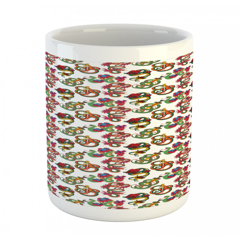 Flowers and Snakes Ornaments Mug