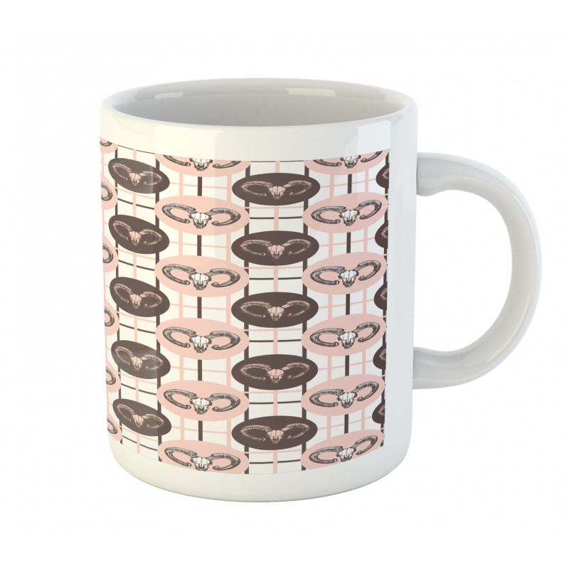 Animal Portraits on Circles Mug