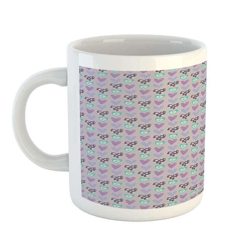 Romance Love Motifs Dots Mug