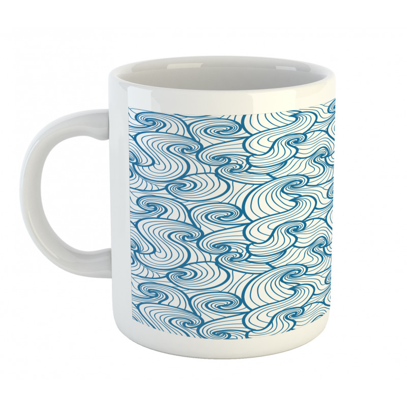 Swirling Oceanic Waves Mug