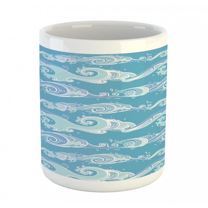 Sea Waves Ocean Splashes Mug