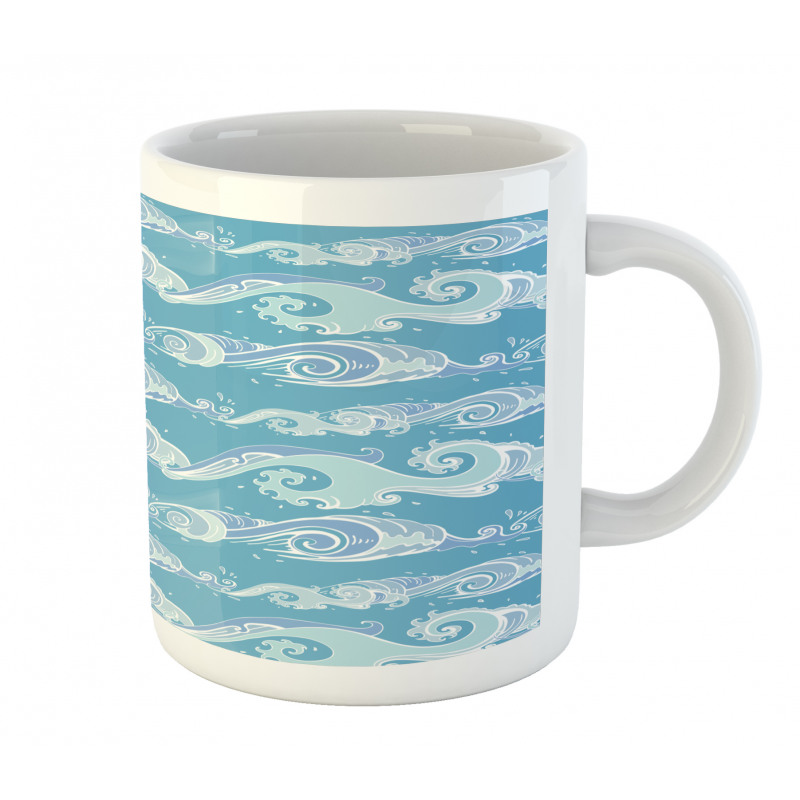 Sea Waves Ocean Splashes Mug