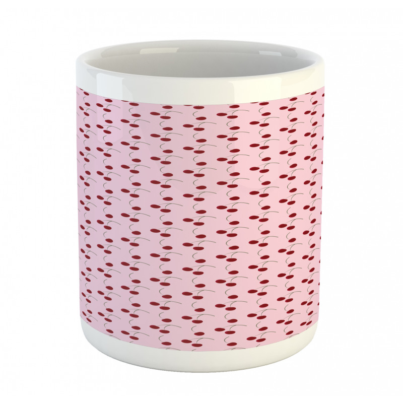 Rhythmic Cherries Motifs Mug