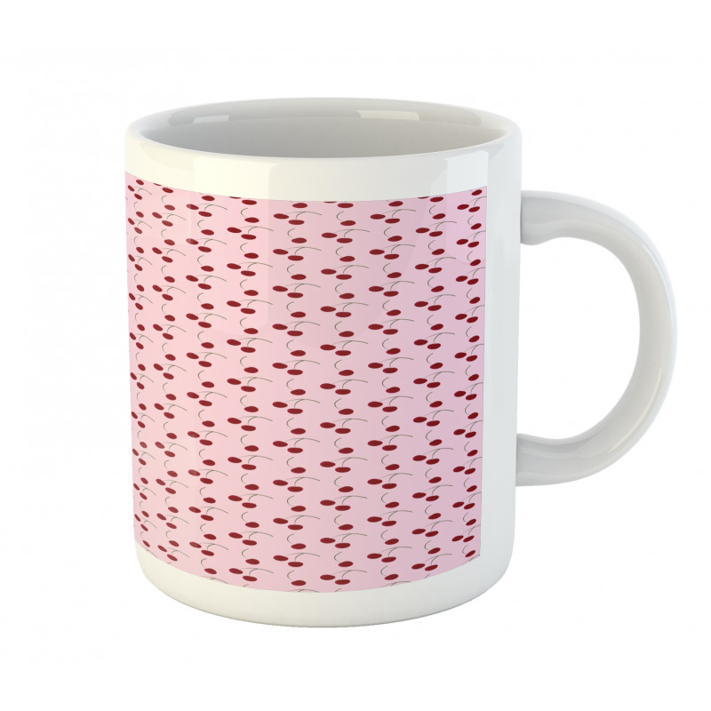 Rhythmic Cherries Motifs Mug