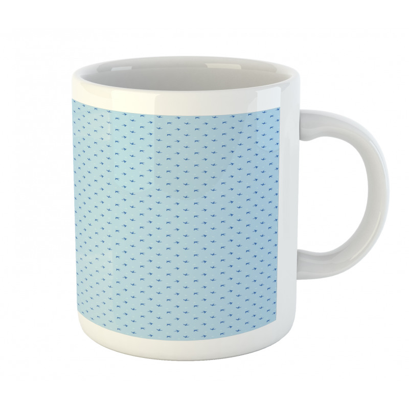 Minimal Style Tiny Swallows Mug