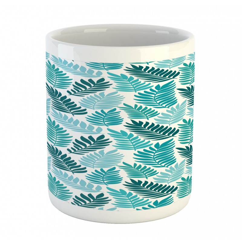 Exotic Tropical Leaves Art Mug