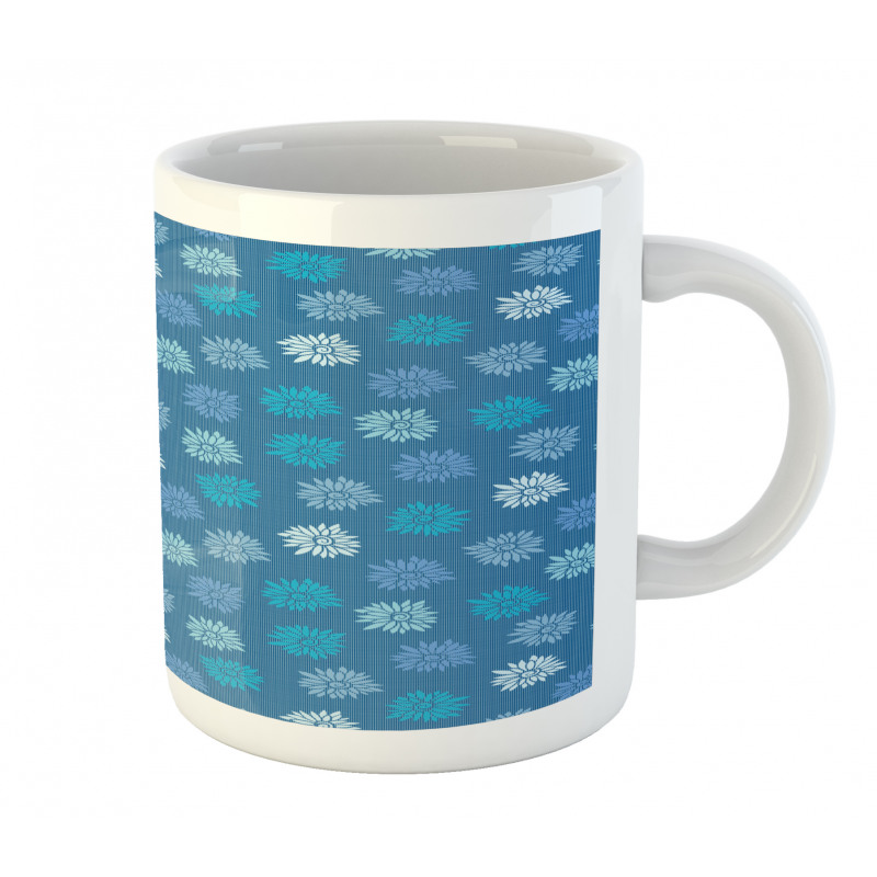 Ornamental Repeated Flowers Mug