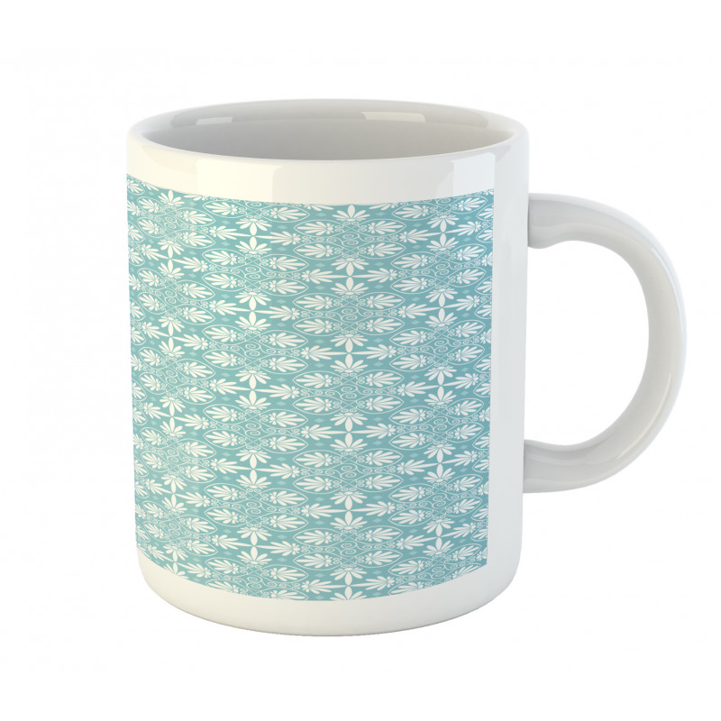 Greek Inspired Floral Art Mug