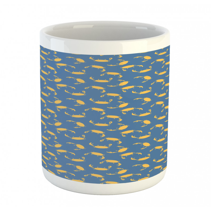 Sea Animal Crabs Pattern Mug