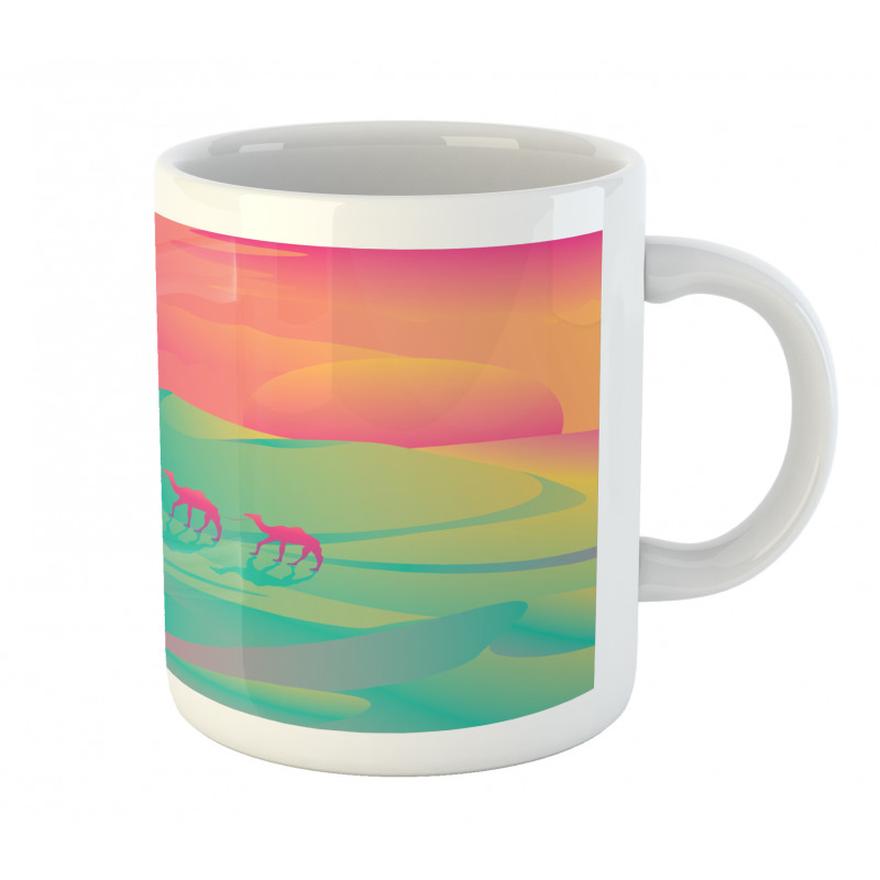 Camel Caravan Man and Sunset Mug