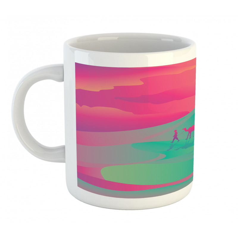 Camel Caravan Man and Sunset Mug