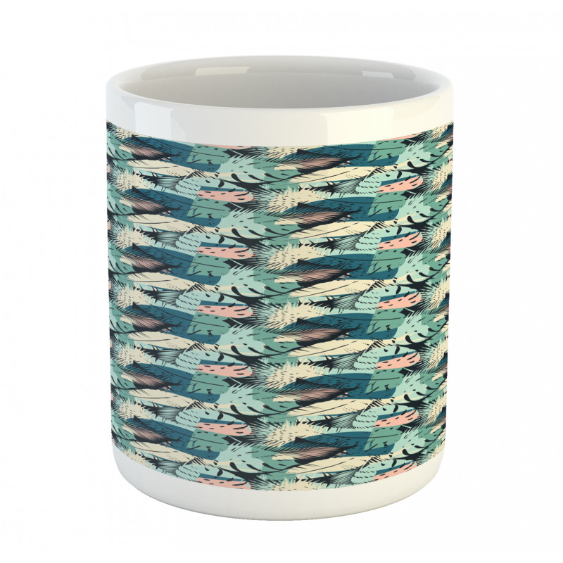 Pastel Monstera Palm Plants Mug