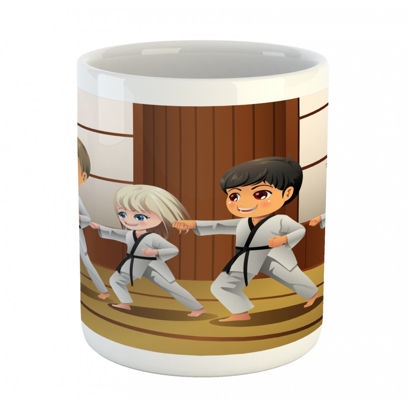 Children Dojo Practice Art Mug