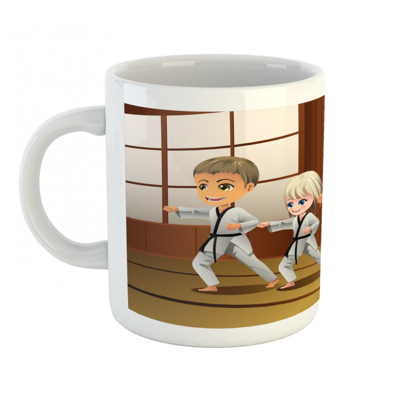 Children Dojo Practice Art Mug