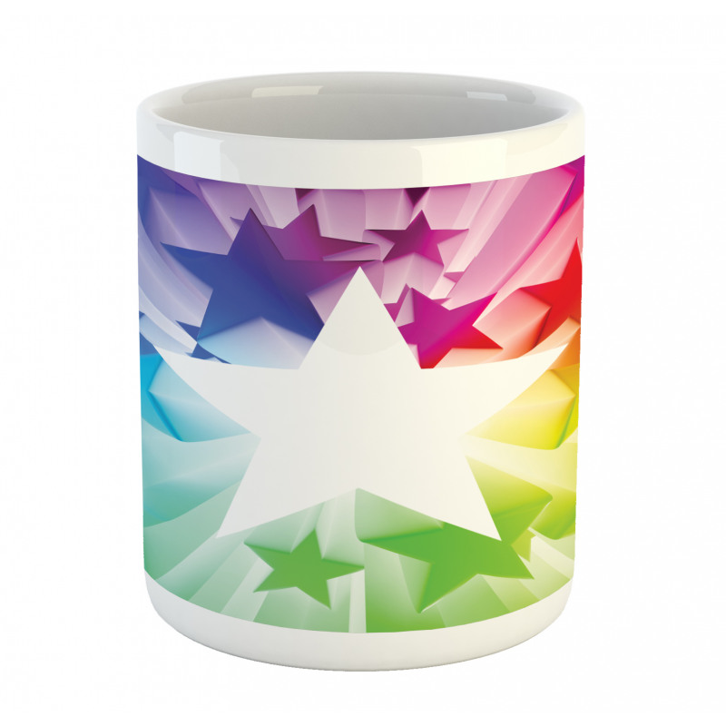 Rainbow Colors Burst Mug