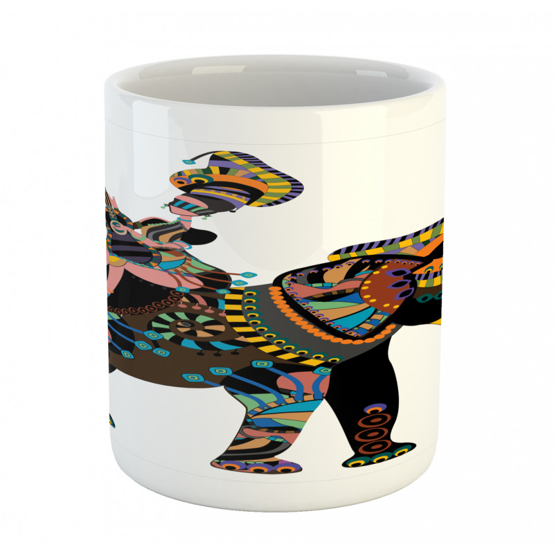 Woman on Mammal Mug