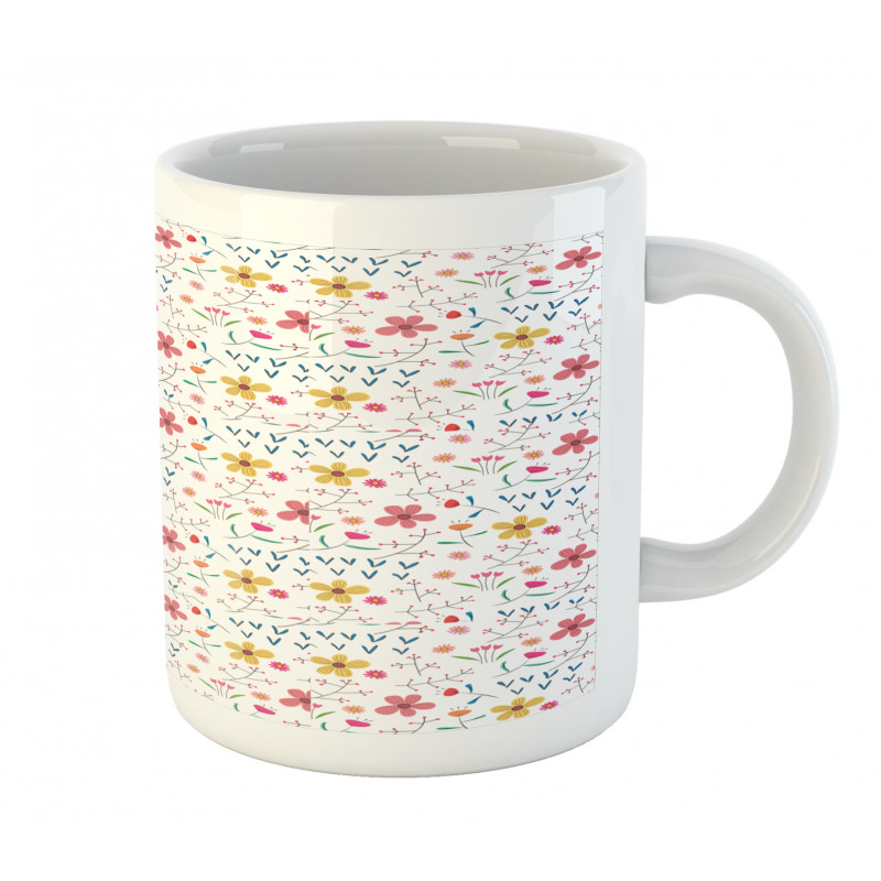 Colorful Wild Meadow Botany Mug