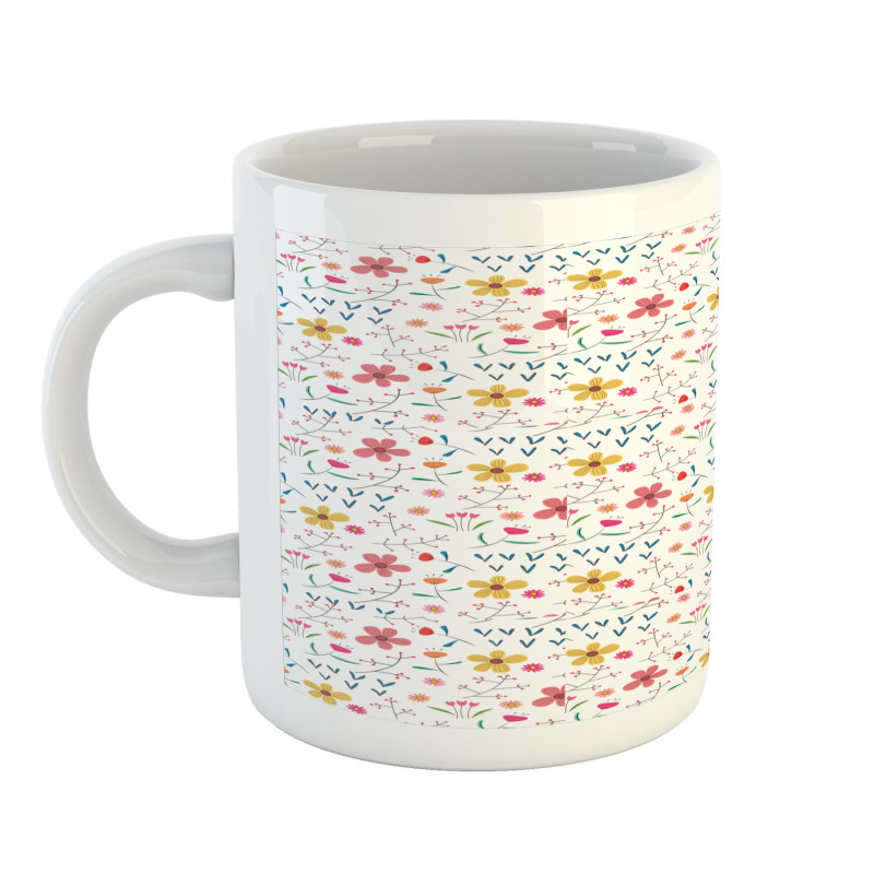 Colorful Wild Meadow Botany Mug