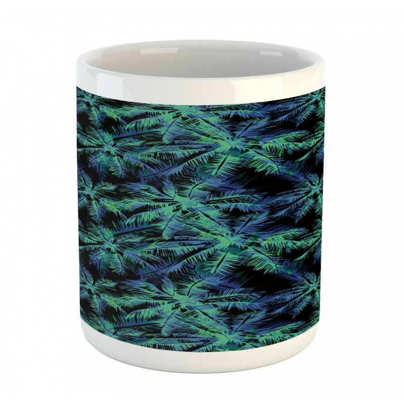 Leaves Dark Background Mug