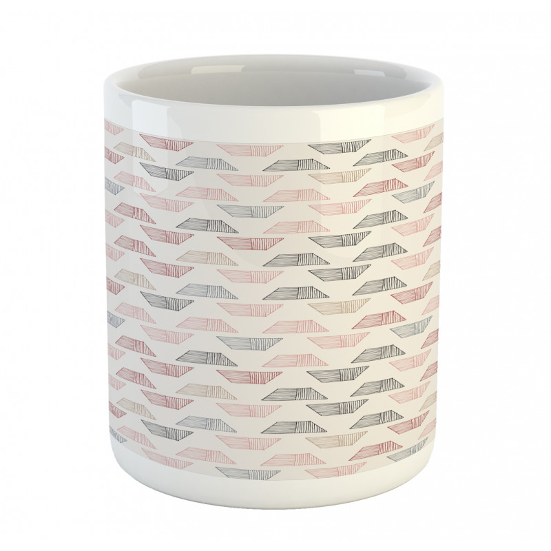 Hatched Trapezoids Art Mug