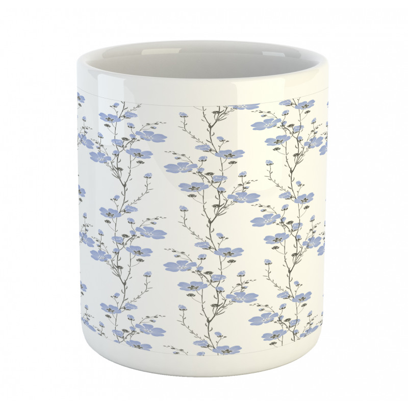 Blossoming Flax Flowers Mug