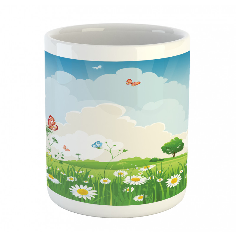 Spring Time Sunny Landscape Mug