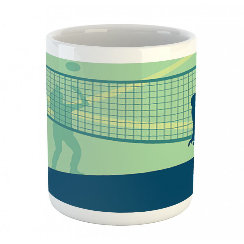 Females Competing Scene Mug