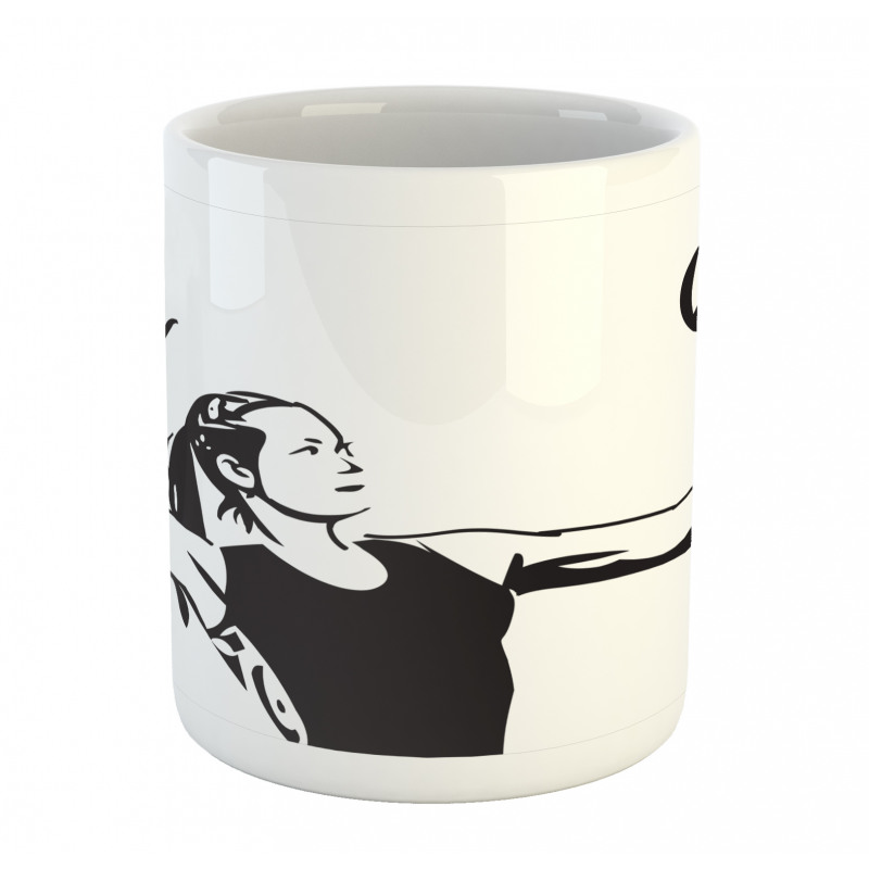 Close Up Lady Portrait Mug