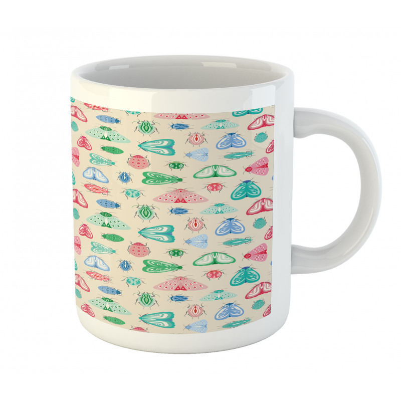 Creative Moths and Beetles Mug