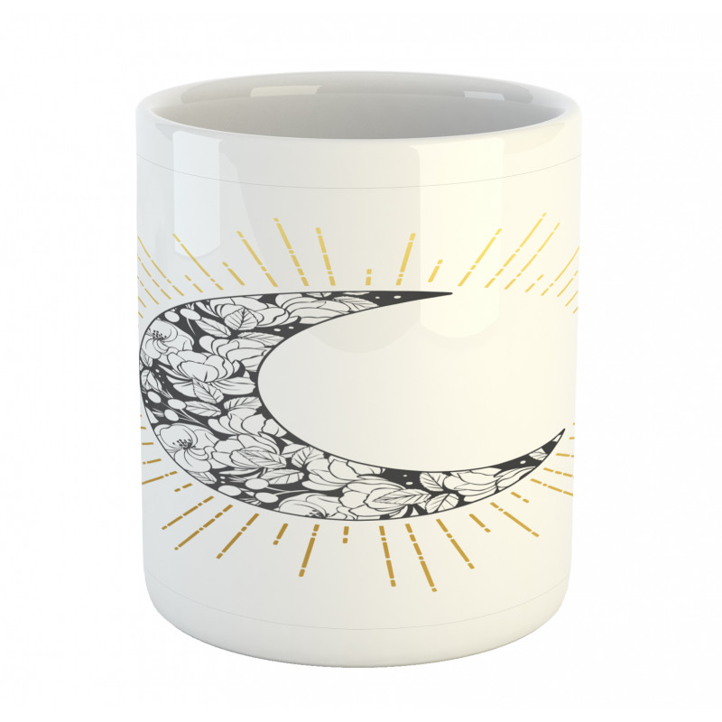 Crescent with Roses Art Mug