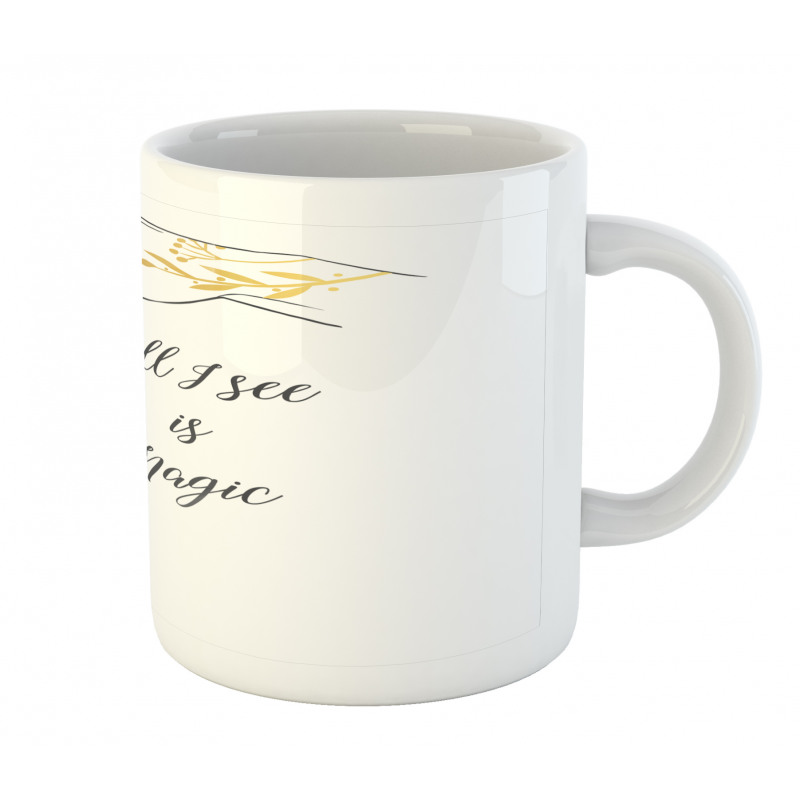 Hand Holding Crescent Mug