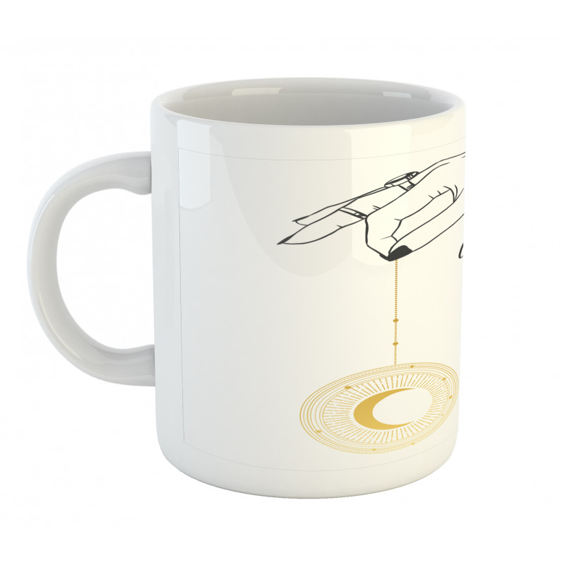 Hand Holding Crescent Mug