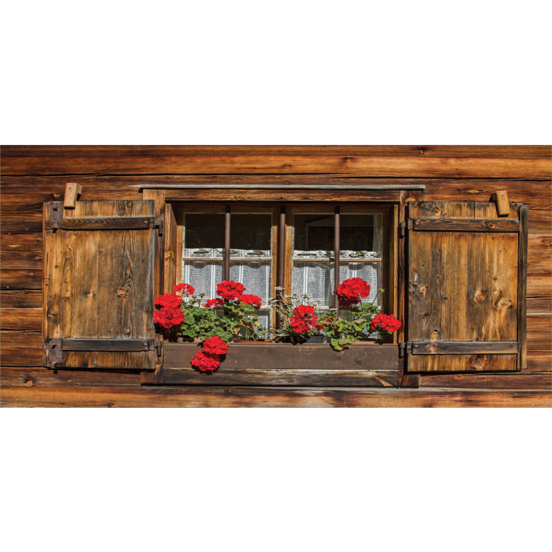 Wooden Hut with Window Mug