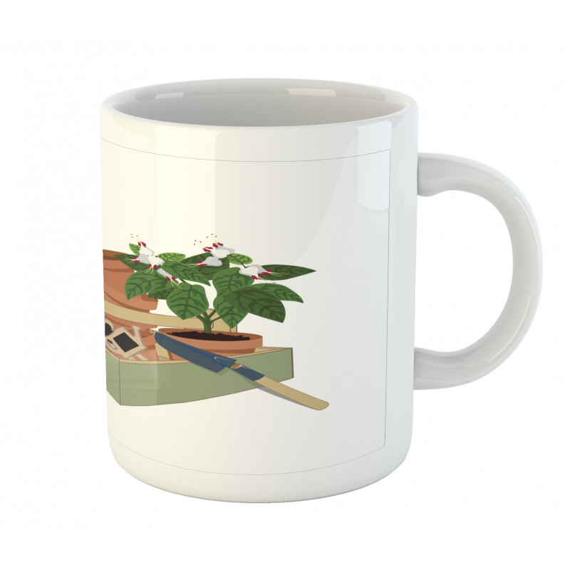 Flowers and Garden Tools Mug